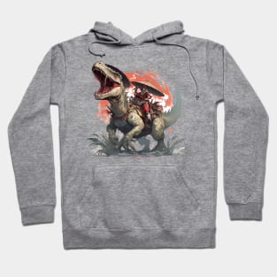 samurai ride dinosaur Hoodie